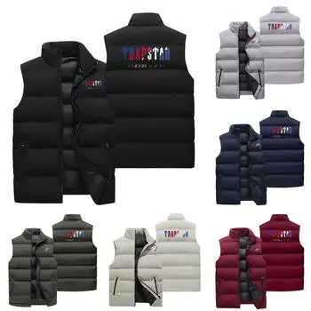 Пуховик в стиле унисекс, хлопковый жилет, повседневная свободная куртка на плечах L армия зеленый