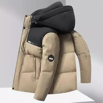 Пуховик Зимний Новый Мужской и Женский Одинаковый Утолщенный Теплый Пуховик M