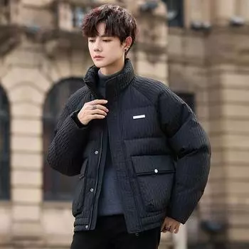 Пуховик зимняя мужская элитная Sense Trend Ruffian Handsome теплая утолщенная короткая мужская куртка M