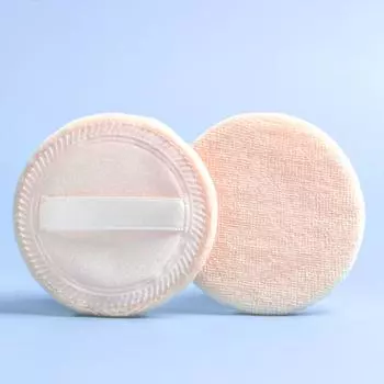 Пуховка для сухой пудры из хлопка, медовая пудра, рассыпчатая пудра, пуховка для макияжа, ватный тампон для макияжа, косметический инструмент