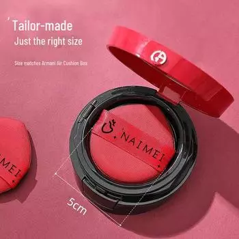 Пуховка двойного назначения Qiao Chi Rubycell для сухого и влажного нанесения тональной основы Armani same style чёрный