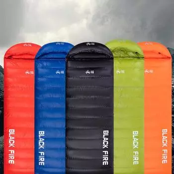 Пуховый спальный мешок в стиле конверта, ультра-легкий водонепроницаемый спальный мешок на гусином пуху, большие размеры, зимний теплый спальный мешок для путешествий, пешего туризма, кемпинга Goose down 400g4