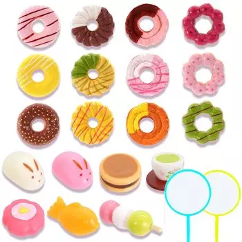 Puka Puka виды японских сладостей 12 видов пончиков 19 видов в x 1 всего 19 штук 2 пробных золотых рыбок емкость для дома и района