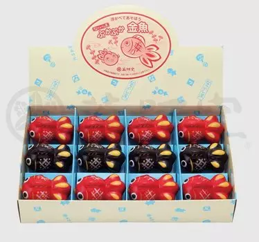 Pukapuka Goldfish Display Set Yakushi Kiln Nostalgia Feng Shui Good Luck Invitation Good Luck Interior Figurine [9379] (Large)