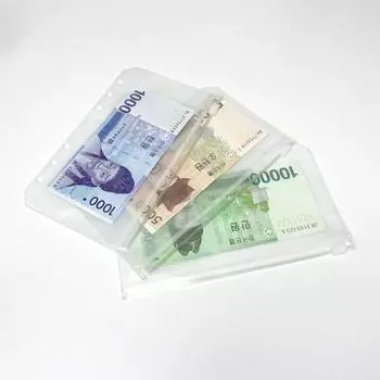 PukuPuku Cash Zipper Bag A6 A5 Папка-переплет для дневника 10 листов