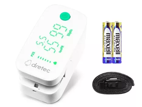 пульсоксиметр dretec зеленый OX-202 зелёный