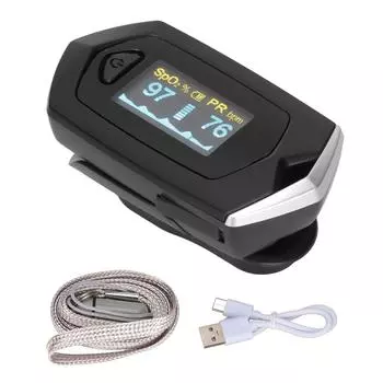 Пульсоксиметр на палец со светодиодным дисплеем, легкий портативный датчик насыщения крови кислородом