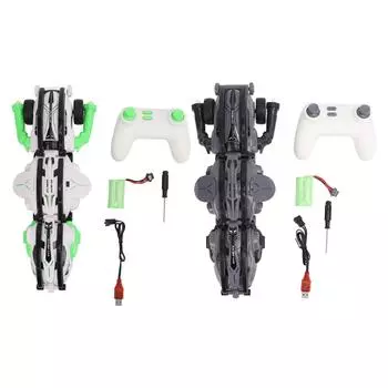 Пульт дистанционного управления 360 градусов Roll Car 6WD 2.4G обучающие игрушки Roll высокоскоростной трюковой автомобиль-змея для детей White Green