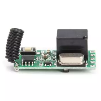 Пульт дистанционного управления 433 МГц с 1-канальным релейным приемником DC3V-5V для ворот гаражных ворот/лампы