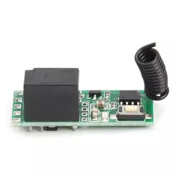 Пульт дистанционного управления 433 МГц с 1-канальным релейным приемником DC3V-5V для ворот гаражных ворот/лампы