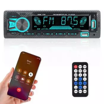 Пульт дистанционного управления Автомобильный MP3-плеер Автомобильное радио Автомобильный MP3-плеер Цифровой BT Аудио Музыка Стерео Многоцветная подсветка Автомобильные аксессуары SWM-1789