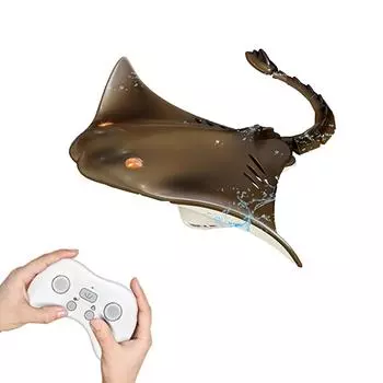 Пульт Дистанционного Управления Дьявол Рыба Лодка Шутка Игрушка RCBoat Высокоскоростная Подводная Игрушка Животного для Озерных Бассейнов Детский Электронный Подарок