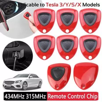 Пульт дистанционного управления для открытия и закрытия дверцы зарядки Tesla Model 3 Y, крышка порта зарядки RC Pile, кнопка для открытия порта зарядного устройства Pile