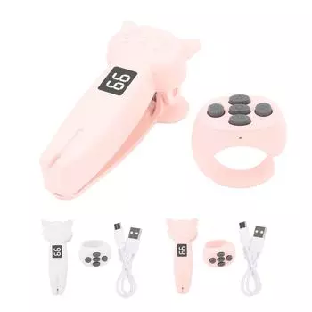 Пульт дистанционного управления для перелистывания страниц, портативный Bluetooth-пульт дистанционного управления, затвор камеры для электронной книги Phon White