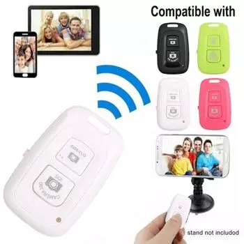 Пульт дистанционного управления для селфи Управление фотографиями Bluetooth-совместимый беспроводной таймер для селфи для Android для системы IOS розовый