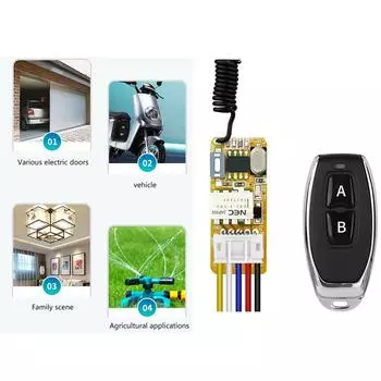 Пульт дистанционного управления радиочастотным передатчиком с переключателями на МОП-трубках для управления небольшими настольными лампами, маршрутизаторами, камерами