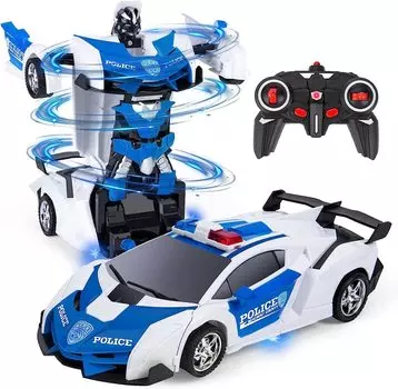 Пульт дистанционного управления, радиоуправляемый RC-трансформер, электрический игрушечный подарок на день рождения, автомобиль, автомобиль, игрушка 2 в 1, автомобиль, дети, управление,