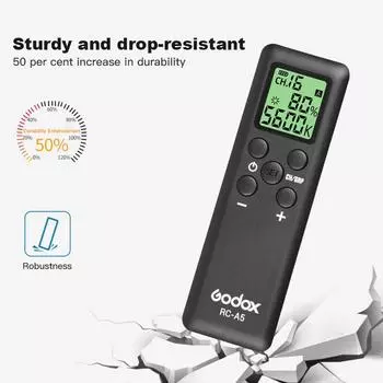 Пульт дистанционного управления RC-A5 для светодиодной видеолампы Godox SL-60W SL-100W SL-150W SL-200W LEDP260C LED500 LED1000 LED500LRC