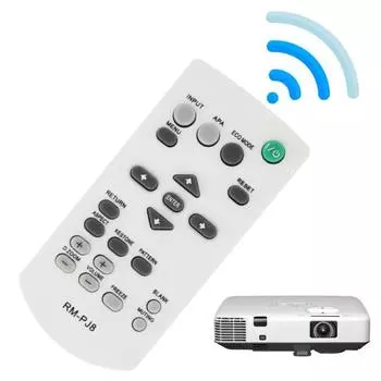 Пульт дистанционного управления RM-PJ8 для проектора Sony PJ5/PJ6/PJ10/PJ12/PJ1, стабильная передача сигнала, не требуется настройка белый