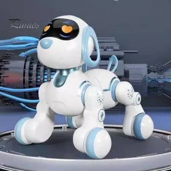Пульт дистанционного управления, робот, игрушка для собак, программирование, сенсорный интерактивный электрический умный кот, 2,4 ГГц, радиоуправляемый робот, игрушка для домашних животных со светодиодными глазами, музыка, подарок для малышей, мальчиков и