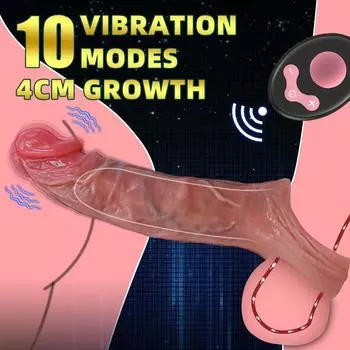 Пульт дистанционного управления с электроприводом Чехол для пениса Имитация чехла для пениса Мужская одежда Подтяжки в виде волка Реалистичный вибрационный массажер для пениса Секс-игрушка Массажер для флирта S