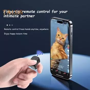 Пульт дистанционного управления с кончиком пальца для эффективного просмотра селфи, совместимый с Bluetooth, перезаряжаемый пульт дистанционного управления затвором камеры со стабильным 5.3 розовый