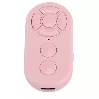 Пульт дистанционного управления с прокруткой страниц Перелистывание страниц Bluetooth Камера Затвор Видео Запись Пульт дистанционного управления для Android розовый