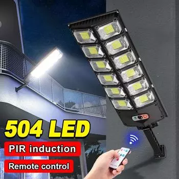 Пульт дистанционного управления Солнечная лампа Датчик движения Фонарь Светодиодная лампа Водонепроницаемый Солнечный Светильник Уличные Светильники Настенный Светильник Регулируемая Лампа A-Solar lamp