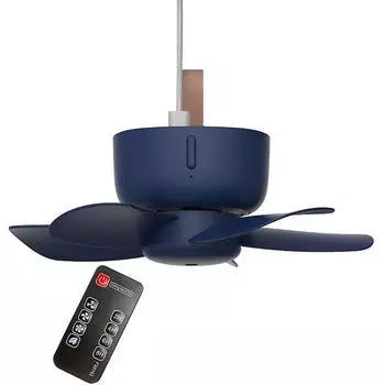 Пульт дистанционного управления таймером USB потолочный вентилятор охладитель воздуха четырехскоростной вентилятор подходит для кровати кемпинга прямые продажи синий