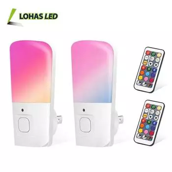 Пульт дистанционного управления затемняет статический цвет RGB, изменяя светодиодный ночник 3000K + 5000K. 1