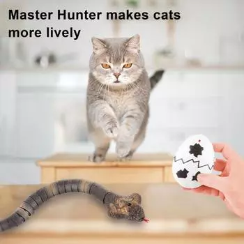 Пульт дистанционного управления змея перезаряжаемая реалистичная игрушка змея с дистанционным управлением интеллектуальная сенсорная игрушка для кошек инфракрасный контроллер игрушки змея розыгрыши подарки для детей Snake