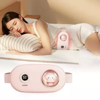 pulino Waist Hot Thermal 5 Регулируемый 3-ступенчатый подогрев Горячий Электрический USB Холодный Для дома или дня рождения Японская инструкция по эксплуатации В комплекте Пояс, Пояс, розовый