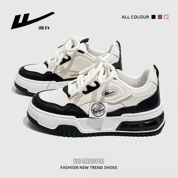 Pull Back Little White Shoes Женские низкие туфли на толстой подошве в черно-белом цвете, повседневные кроссовки для сноубординга 35 чёрный