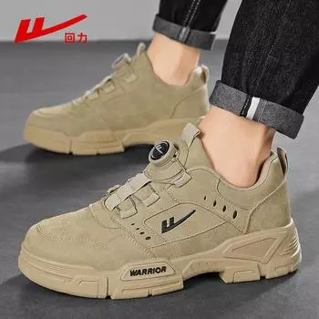 Pull Back Молодежная повседневная удобная нескользящая альпинистская обувь Износостойкая амортизирующая рабочая обувь 39 коричневый