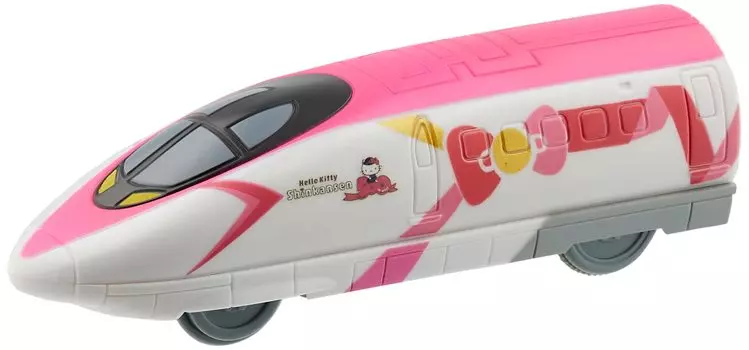 Pullback Hello Kitty Shinkansen that you can play with anywhere