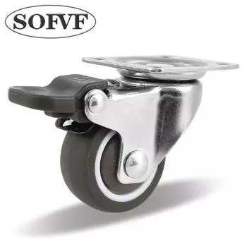 Pulley universal wheel and pulley caster set