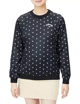 Pullover Blouson High Water Outerwear Golf C22215201 L [Callaway] Women s (Star Stretch Stretch, Repellent, Windproof, Breathable) / / 1010_Black