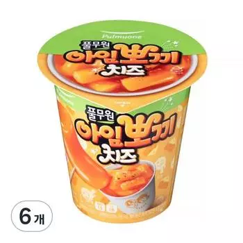 Pulmuone I m Pokki Cheese Tteokbokki, 101g, 6 pieces, Korean convenience food