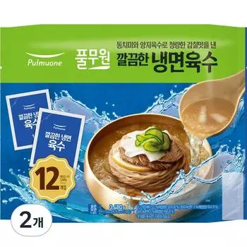 Pulmuone Neat Cold Noodle Broth 12p, 3.48 кг, 2 шт., корейская полуфабрикат