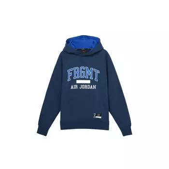 Пуловер Air Jordan x Fragment с капюшоном темно-синий/спортивный королевский/белый мужские топы синий DA2983-414 L