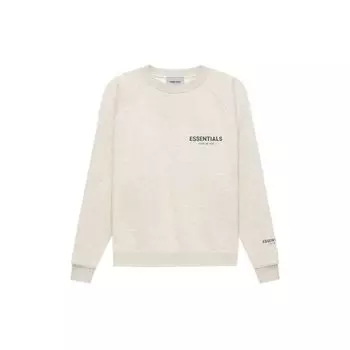 Пуловер Fear of God Essentials FW21 Свитер с круглым вырезом на флисовой подкладке Топы унисекс Светло-вереск-овсянка FOG-FW21-173 XXL