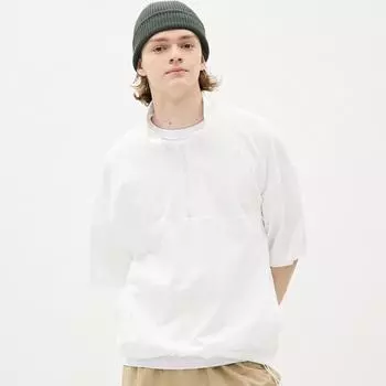 Пуловер GU by Uniqlo на полумолнии, рукав 5 минут