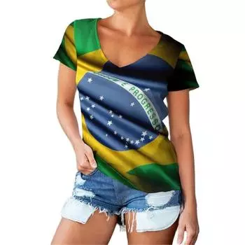 Пуловер Harajuku, женские футболки с животными с 3D принтом, летний стиль, v-образный вырез, модные, удобные, повседневные, с коротким рукавом 5XL