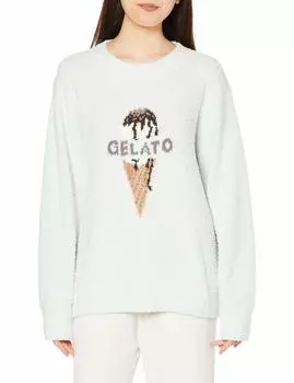 Пуловер JQD с пудровым мотивом PWNT211049 MNT F [Gelato Pique] для женщин