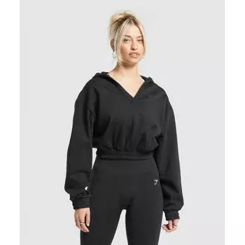 Пуловер миди GYMSHARK Rest Day Черный B7A3B BB2J XXS