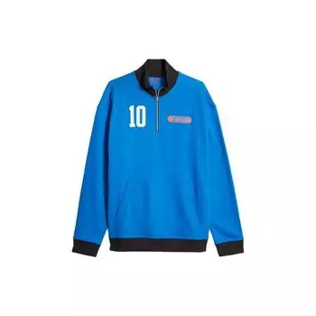 Пуловер Puma Clydes Closet с цветным блоком и цифровым принтом, длинный рукав, мужская толстовка Racing-Blue 622034-01 XL
