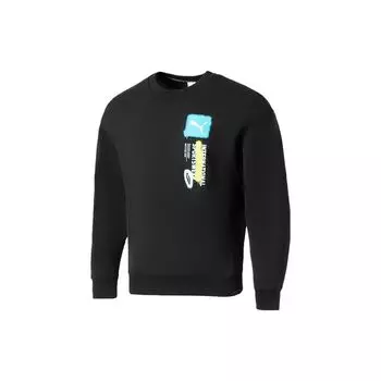 Пуловер Puma Logo Graphic Pullover Sweatshirt Мужские топы Черный 536303-01 L
