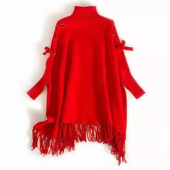 Пуловер с длинными рукавами и принтом, женские свитера, пуловеры с круглым вырезом, свободные повседневные осенние новые женские вязаные пуловеры One Size чёрный