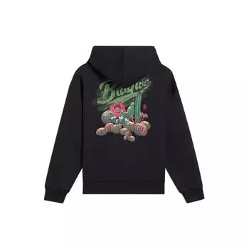 Пуловер с капюшоном Badfive Autumn Collection, толстовка с длинными рукавами и растительным принтом на спине, топы унисекс, черный цвет AWDS657-1 L