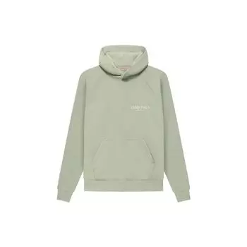 Пуловер с капюшоном Fear of God Essentials и логотипом на груди, мужские топы, морской пенопласт, зеленый FOG-SS22-198 S